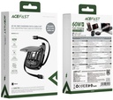 Acefast J3 multifunctional travel set with retractable charging data cable, Black