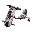 Electric Scooter Drift Trike, remote key,3 speed, 11-25km/h,36V- 350W,Tier 8" White