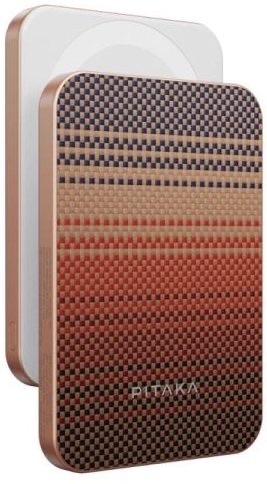 Pitaka Aramid Fiber Magnetic Power Bank QI2 5K Mah Sunset 