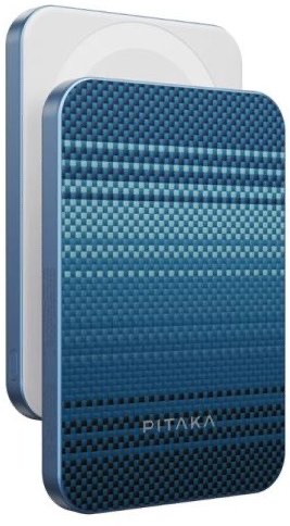 Pitaka Aramid Fiber Magnetic Power Bank QI2 5K Mah Moonrise