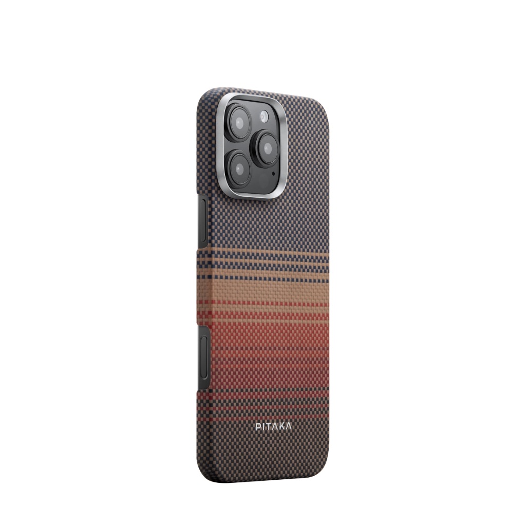 PITAKA TACTILE WOVEN CASE FOR IPHONE 16 PRO-RED/GOLD
