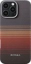 PITAKA TACTILE WOVEN CASE FOR IPHONE 16 PRO-RED/GOLD