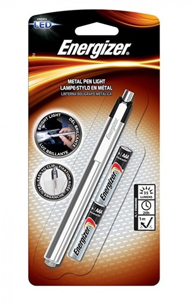 Energizer PLM22 LED METAL PEN LIGHT BLACK