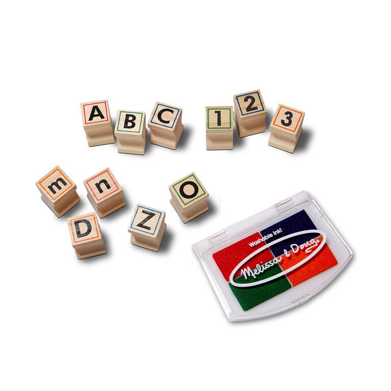 Melissa and Doug Wooden ABC Activity Stamp Set