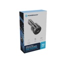 Powerology Dual Output Crystalline Series Car Charger Transparent