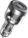 Powerology Dual Output Crystalline Series Car Charger Transparent