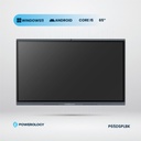 Powerology Dual Windows & Android Interactive Smartboard 65" - Black Black