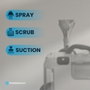 Powerology Powerful Spot & Stain Cleaner Hot Water & Steam Function Black