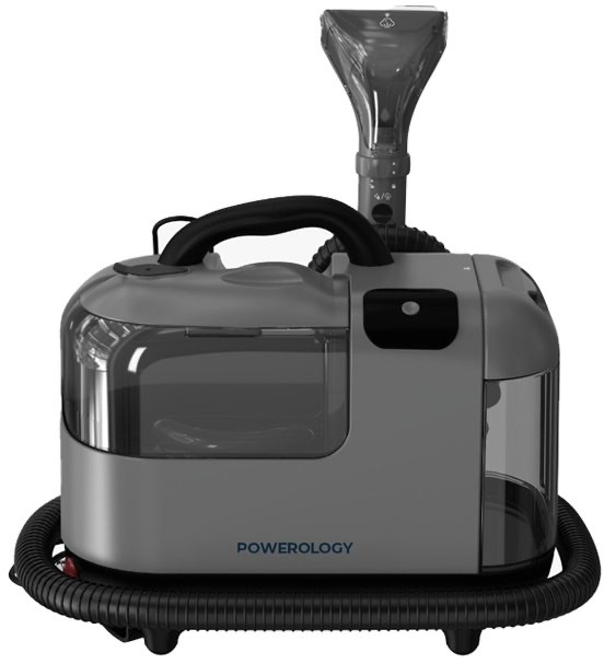 Powerology Powerful Spot & Stain Cleaner Hot Water & Steam Function Black