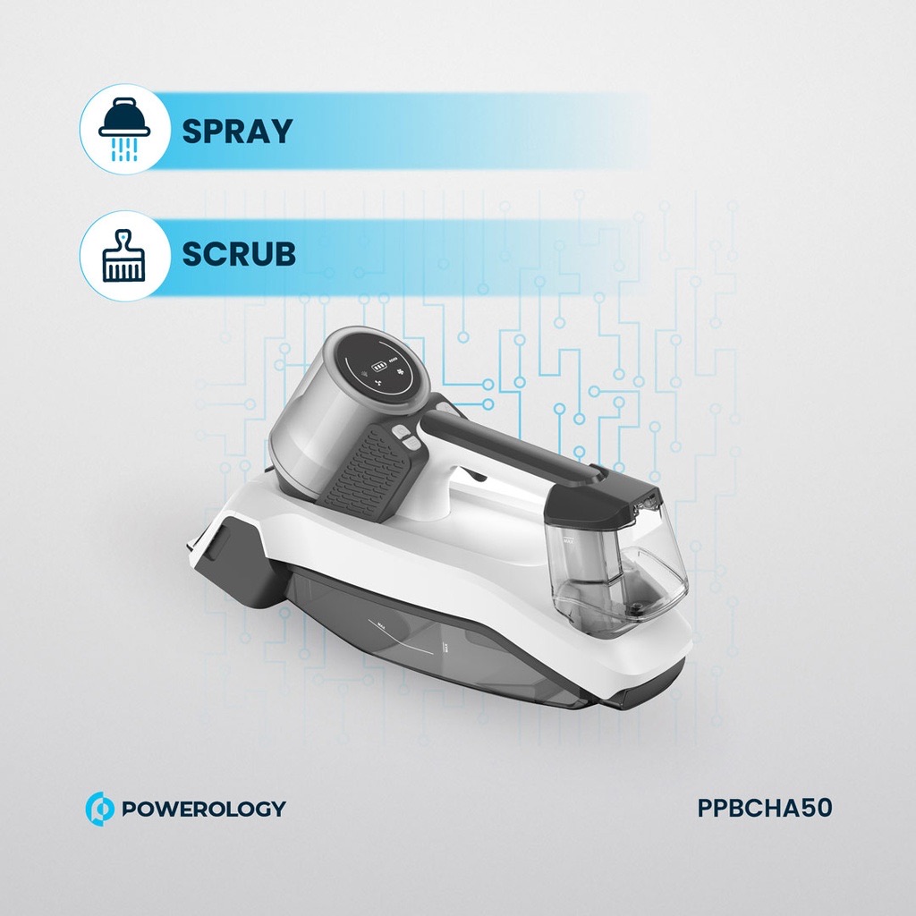 Powerology Cordless Spot Cleaner White