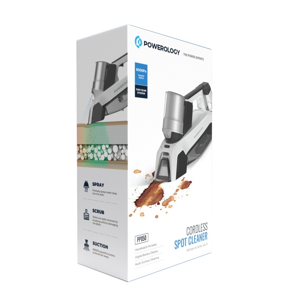 Powerology Cordless Spot Cleaner White