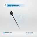 Powerology 2500W 4 AC Power Strip With Built-In Retractable Cables , Black
