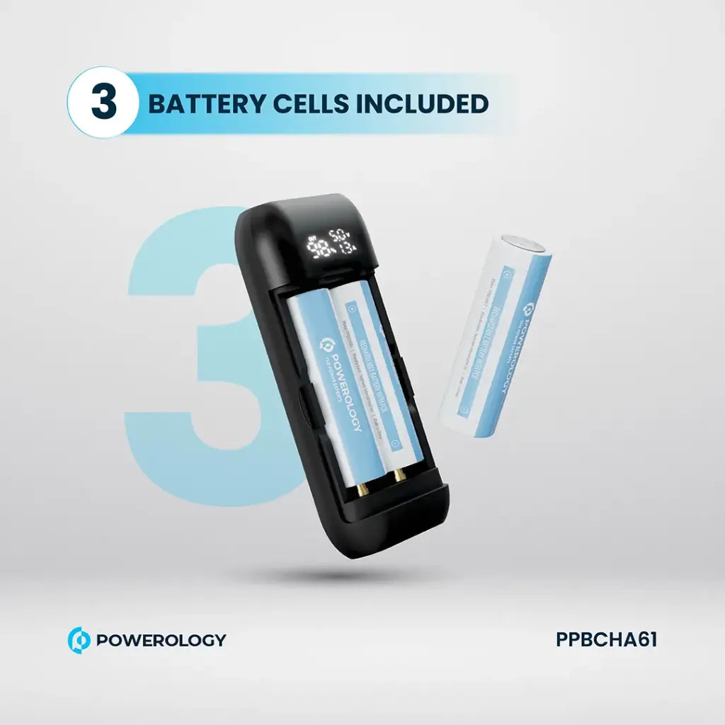 Powerology Diy Cell 10000+5000mAh Powerbank  , Grey