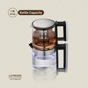 Lepresso 1.8L  Electric Kettle  With 1.2L Turkish Tea Maker - Black