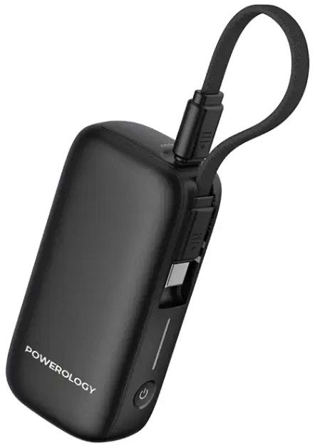 Powerology 5000mAh Power Bank , Black