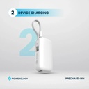 Powerology 5000mAh Power Bank , White