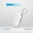 Powerology 5000mAh Power Bank , White