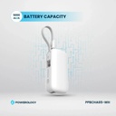 Powerology 5000mAh Power Bank , White