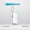 Powerology 5000mAh Power Bank , White