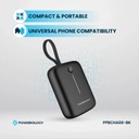 Powerology 10000mAh Power Bank , Black