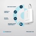 Powerology 10000mAh Power Bank , White