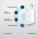 Powerology 10000mAh Power Bank , White