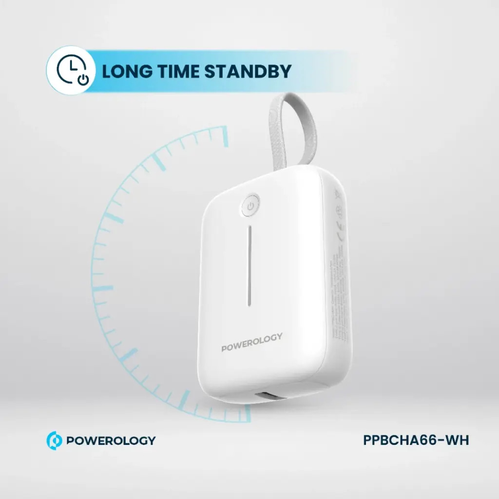 Powerology 10000mAh Power Bank , White