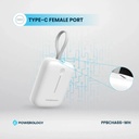 Powerology 10000mAh Power Bank , White