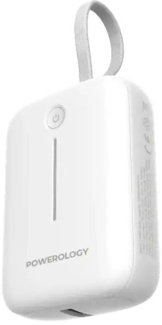 Powerology 10000mAh Power Bank , White