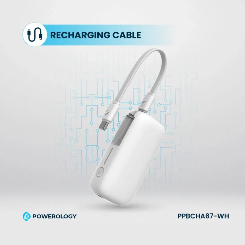 Powerology 20000mAh Power Bank , White