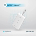 Powerology 20000mAh Power Bank , White