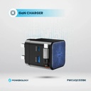 Powerology Dual Port | Retractable GaN Charger , Balck