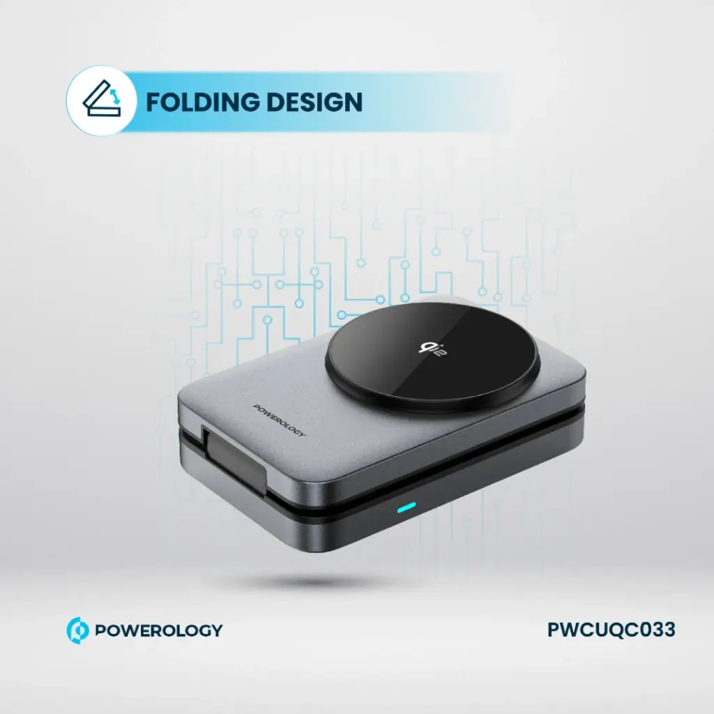 Powerology Qi2 Fast Charging Multi-Device Hub , Black