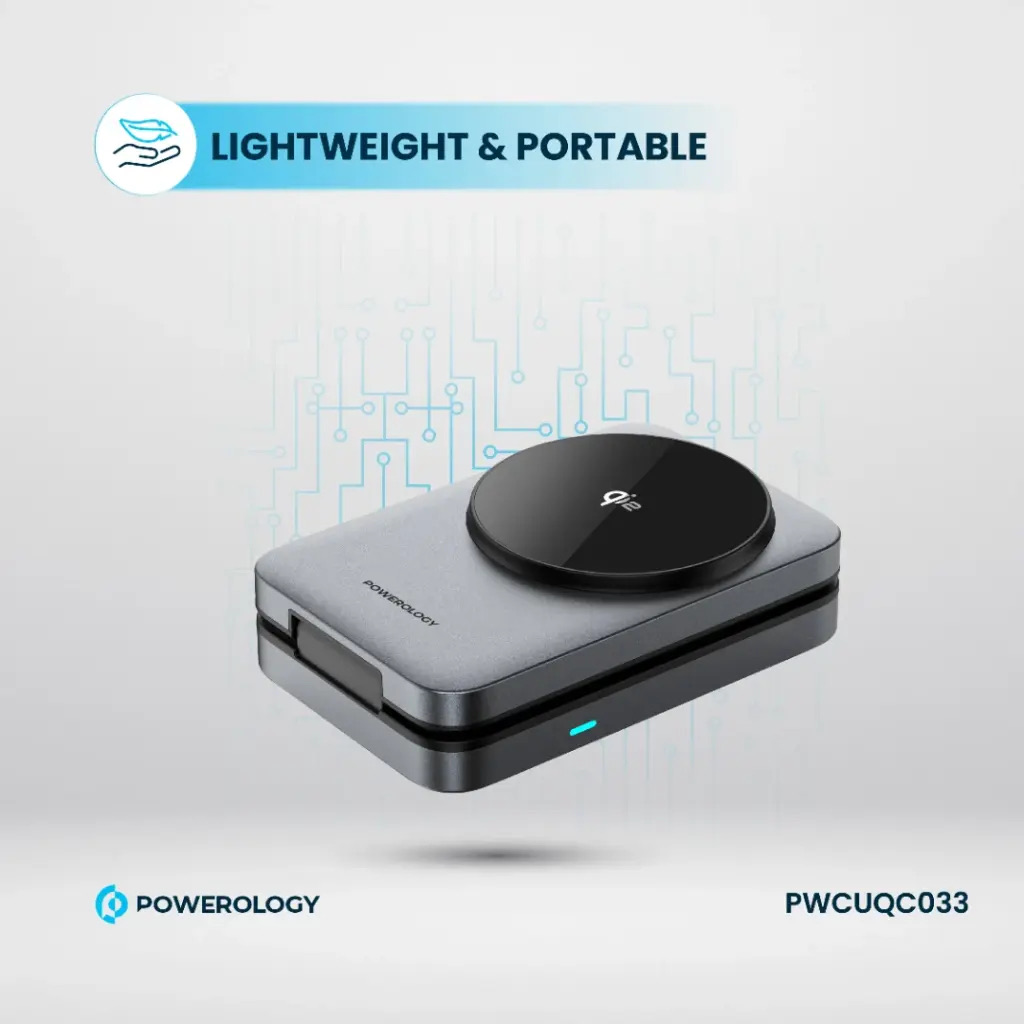 Powerology Qi2 Fast Charging Multi-Device Hub , Black