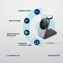 Powerology Qi2 Fast Charging Multi-Device Hub , Black