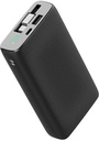 Powerology 20000mAh Retractable Cable Power Bank , Black