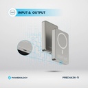Powerology 10000mAh Magsafepower Glass Surface  , Desert 
Titanium
