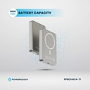 Powerology 10000mAh Magsafepower Glass Surface  , Desert 
Titanium