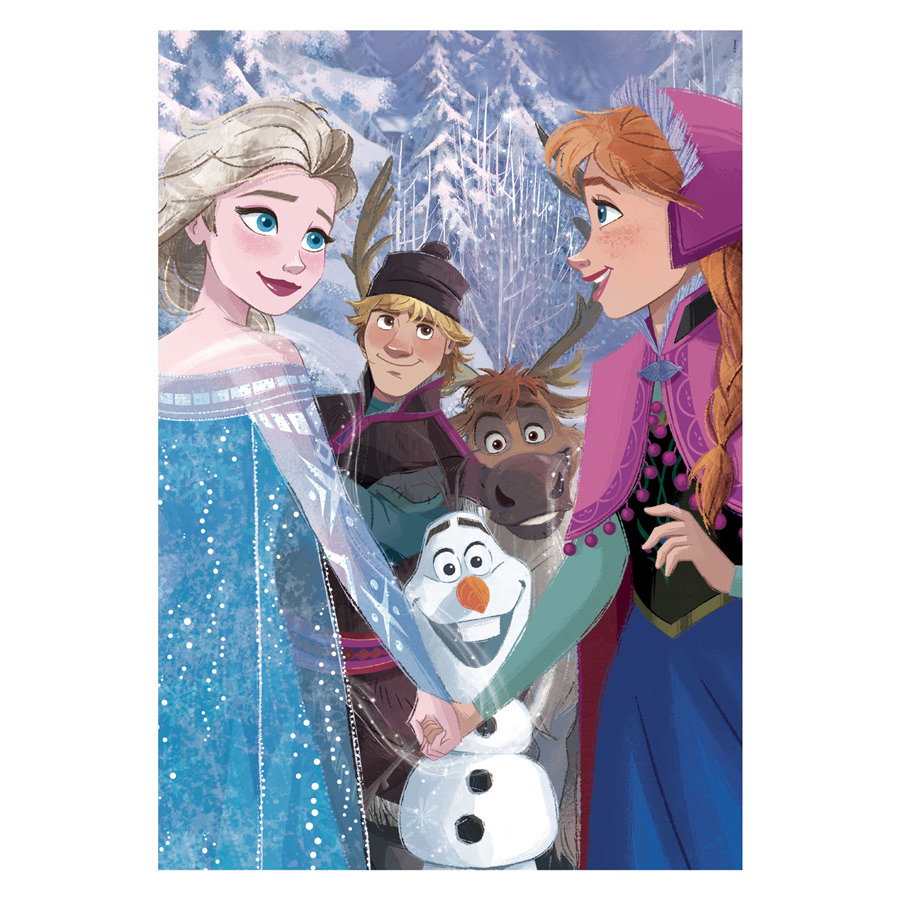 CLEM. PUZZLE DISNEY FROZEN CLASP 104PCS
