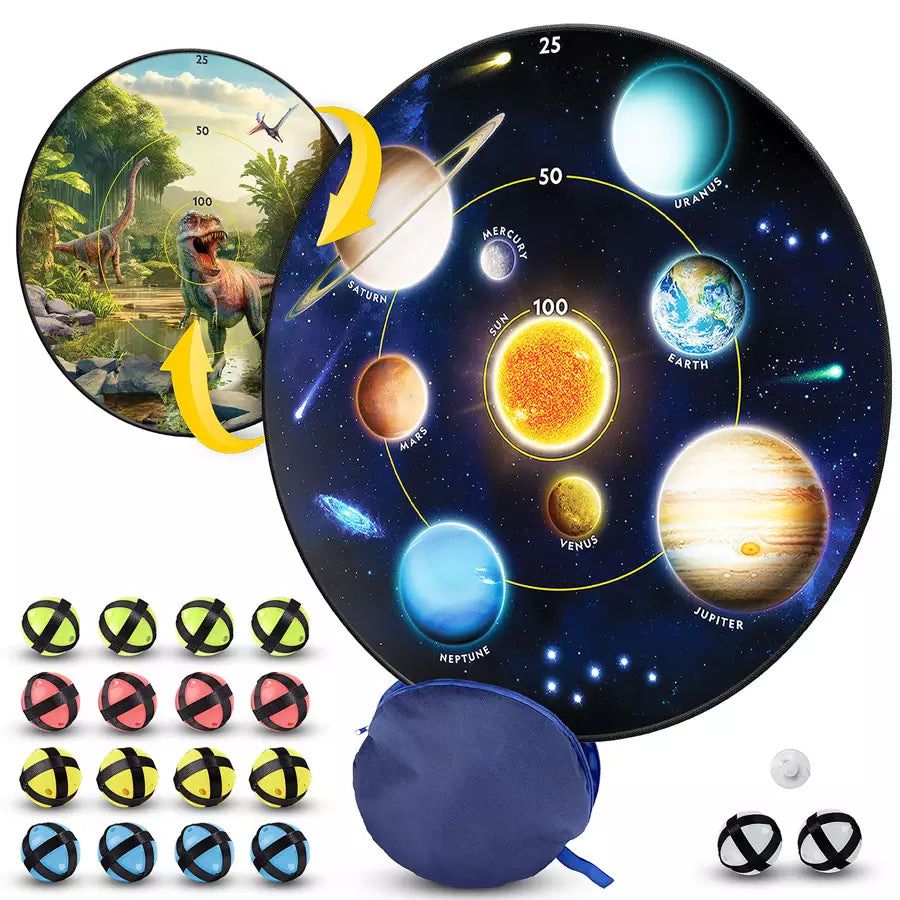 NG Glow-In-The-Dark Dartboard Game Set
