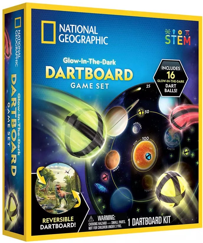 NG Glow-In-The-Dark Dartboard Game Set
