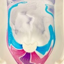 Baff Bomb White Moon Rainbow Effect