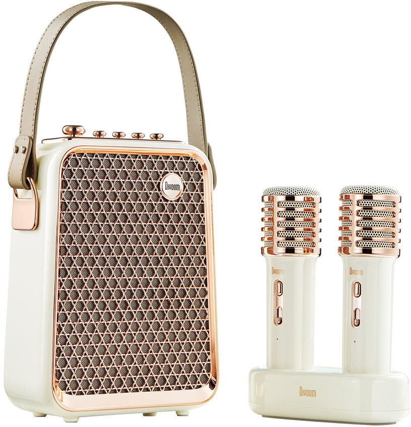 Divoom Songbird-Hq Portable Karaoke Bluetooth Speaker | Home KTV Sound SE - White