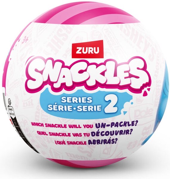 SNACKLES Capsule - SERIES 1 PLUSH SMALL 115mm,12pcs/Gravity PDQ,24pcs/CTN