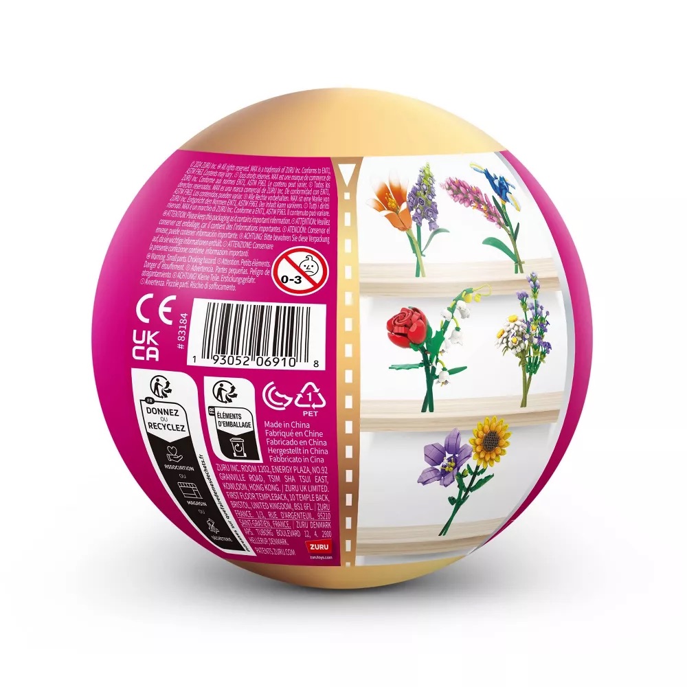 S002-MAX-GARDEN LONG FLOWERS-SERIES 1-CAPSULE,SIDEKICK With Base,W/O TV,29PCS/SIDEKICK, 1SIDEKICK/CTN