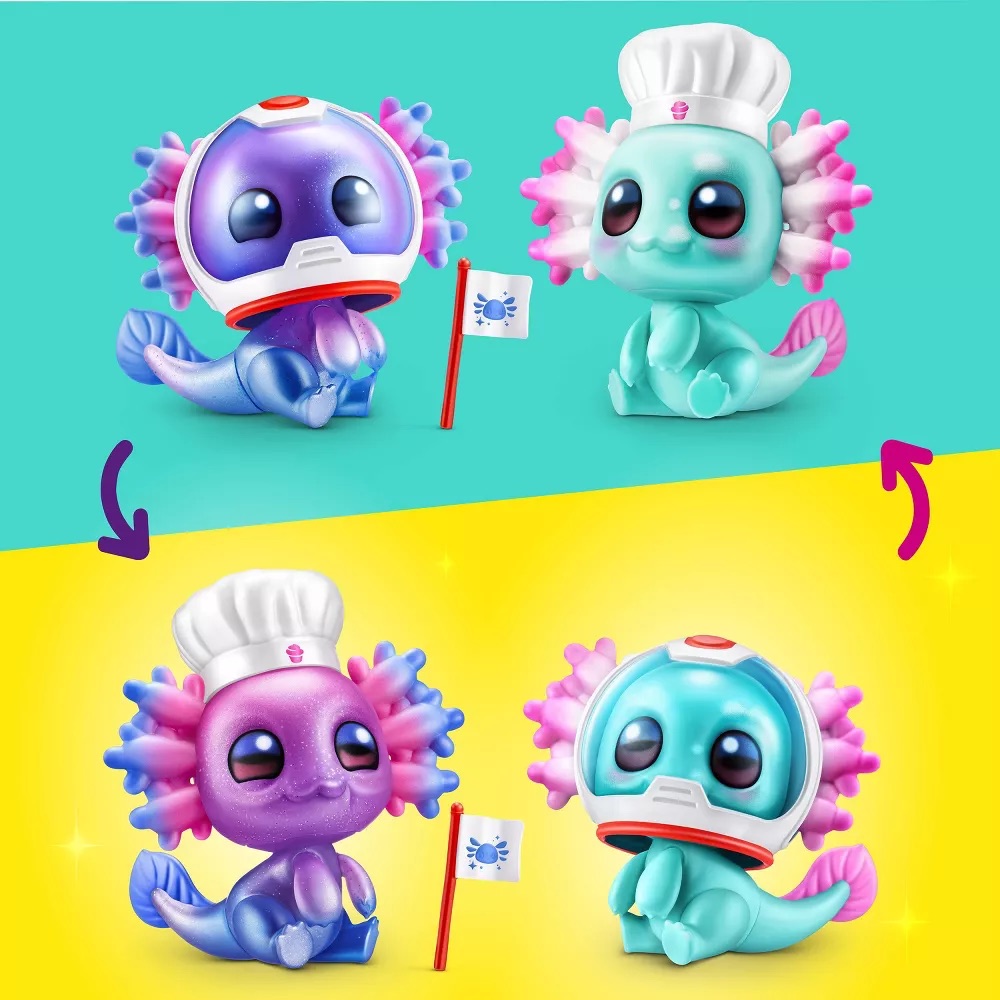 S001-5 SURPRISE-A-LOT-A AXOLOTLS-SERIES 1-CAPSULE,13PCS/Gravity PDQ/PDQ, 52PCS/4PDQ/CTN