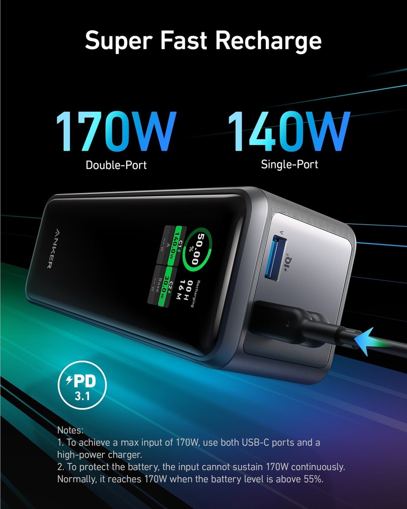 Anker A1340011 737 Power Bank  B2C - Un Black Iteration 1
