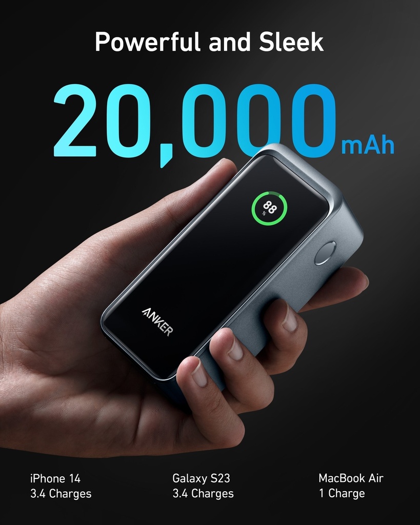 Anker 735 Power Bank (Powercore 20K) B2C - Un Black Iteration 1