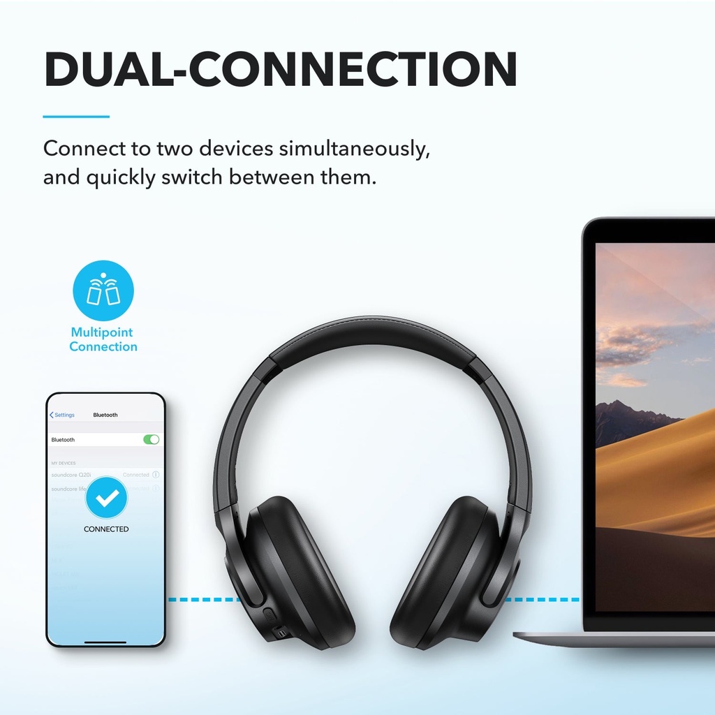 Anker A3004H11 Soundcore Q20I B2B - Un (Excluded Cn, Europe) Black Iteration 1