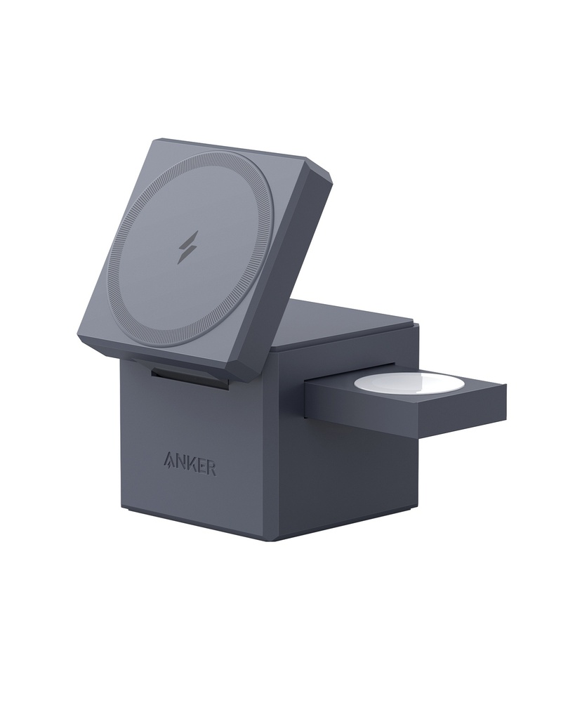 Anker Y1811Ka1 3-In-1 Cube With Magsafe B2B - Sa/Kw/Ae/Sg/My/Hk Gray Iteration 1